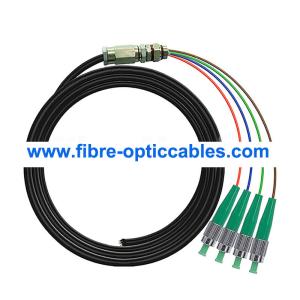 Quality SM OS2 0.9mm Waterproof Fiber Optic Cable 4 Core FC APC wholesale