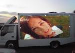 Advertising Truck Mounted LED Screen , Three Sided Roll LED Billboard Truck