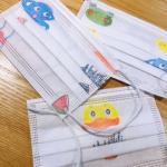 Kids Medical Disposable Products / Multi Color 3 Ply Protective Face Mask