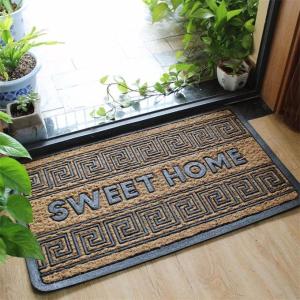 Quality Simple Large Front Door Welcome Mats Non Bruch Rubber Slip Resistance wholesale