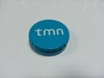 Blue Metal Food Grade Tin Containers , Click Clark Metal Box For Mints Packaging