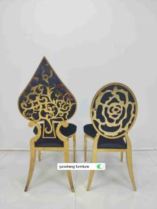 Quality Stainless Steel Wedding Banquet Chair Back Design For Event W50xD65xH92cm wholesale