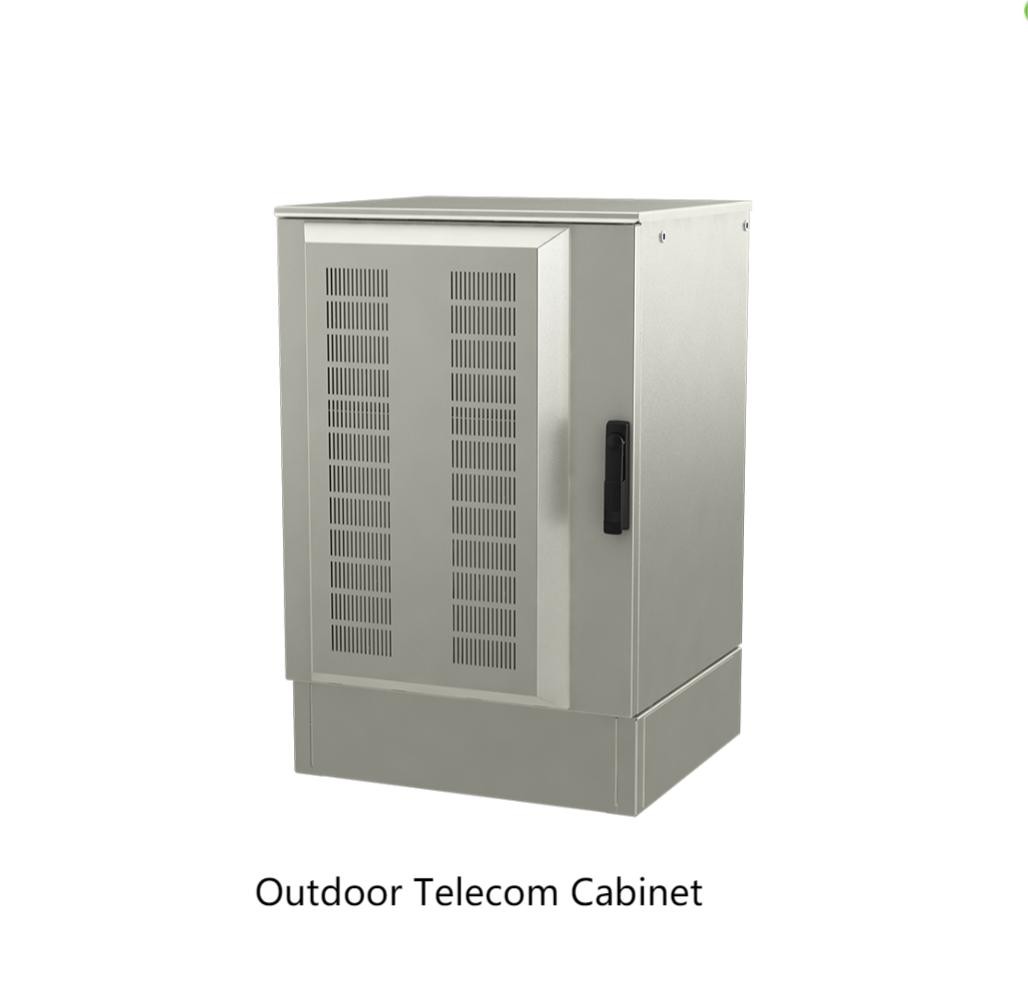 OEM 19 Inch Outdoor Power Cabinet Telecom Enclosures 15U 22U