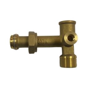 Quality Steel CNC Machining Parts Cross Brass Valve For Solar Circulation Pump wholesale