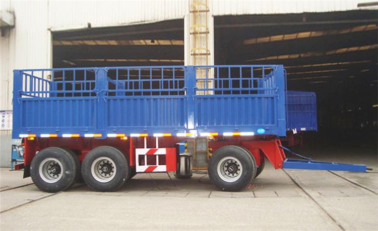 3 Axle 30 Ton Storehouse Fence Pulling Drawbar Trailer