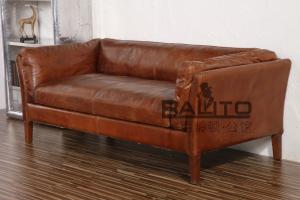 Quality luxury America style 2 seater leather sofa furniture wholesale