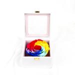 7-8CM Complex Colorful Preserved Rose Gift Box For Indoor Decoration