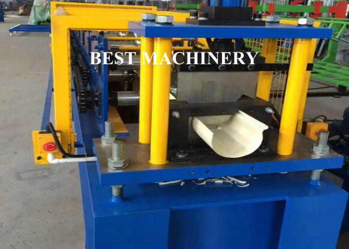 Building Color Steel Water Gutter Roll Forming Machine with 50-60HZ PLC Control System
