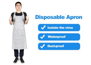 Quality Dustproof Disposable PP Non Woven Gowns , Waterproof Protective Aprons wholesale