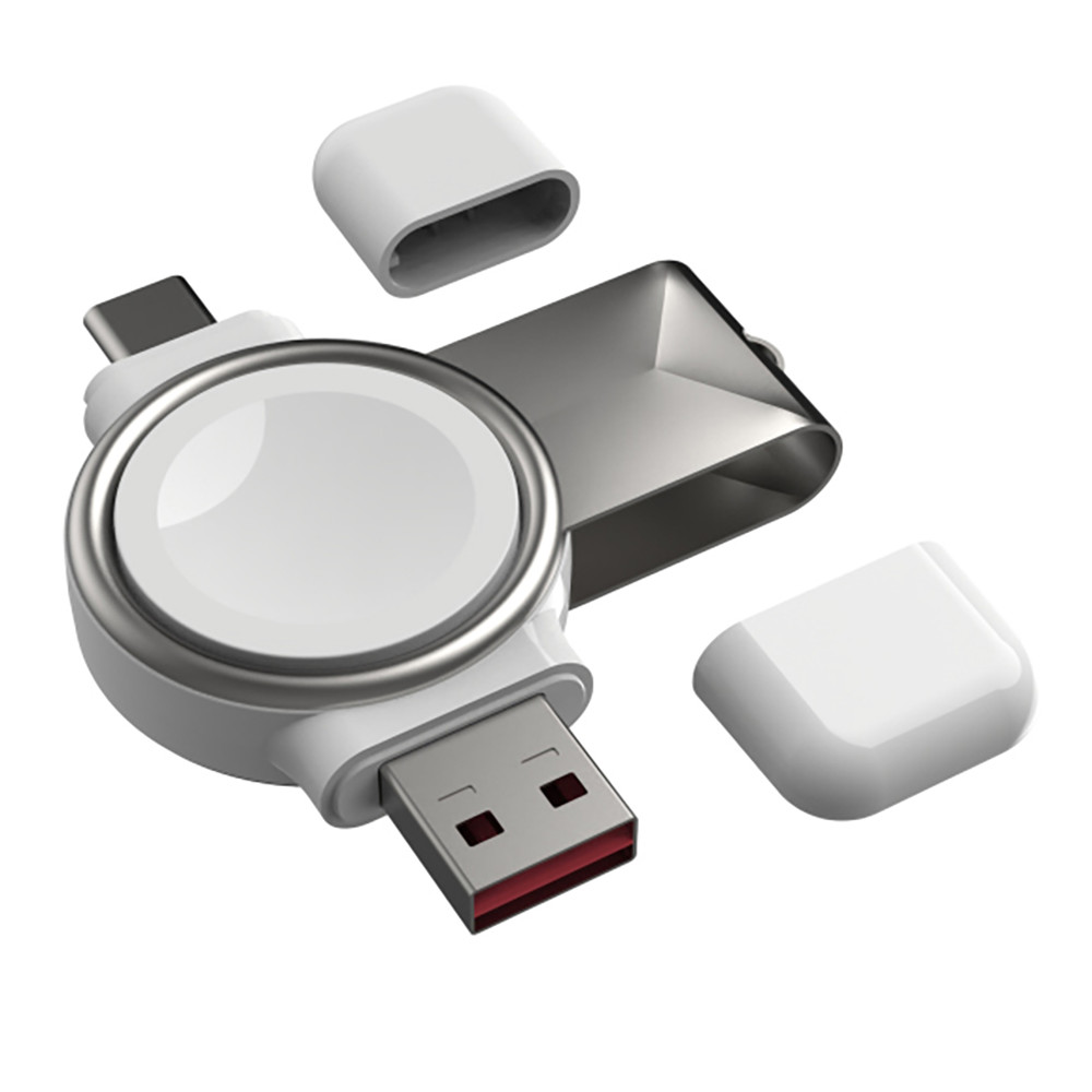 5V 0.5A White Apple Watch Wireless Charger With Wireless Magnetic Connection