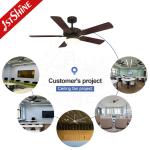 Residential 52" LED Ceiling Fan with MDF Plastic Blades and Light