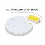 Office Hotel Round White Surface Frameless SMD 24w Led Panel Light