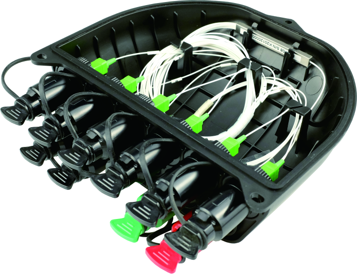 8 Cores Outdoor FTTH Pre-Connectorized Fiber Optic Distribution Box for Splitters