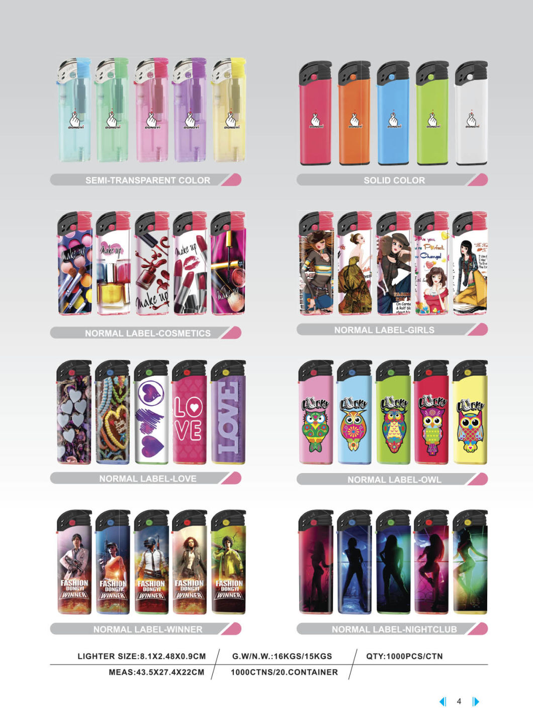 2021 Fashion Classic High Quality Hot Sale Electric Gas Lighter Hunan Dongyi Dy-1702