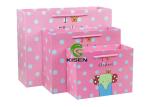 Decorative Coloured Paper Bags With Handles , Carton Flat Handle Paper Bags