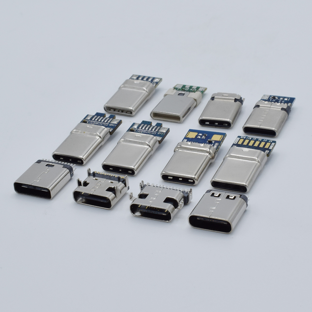 Male 24 Pin USB C Connector Copper Material With Charging Function