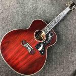 Custom AAAA All Solid KOA Wood 43 Inch Design Jumbo Body Acoustic Guitar Abalone