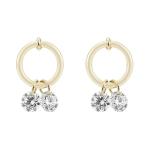 0.2 Carats VVS Lab Created Diamond Hoop Earrings Jewelry Type Rings Gemstone