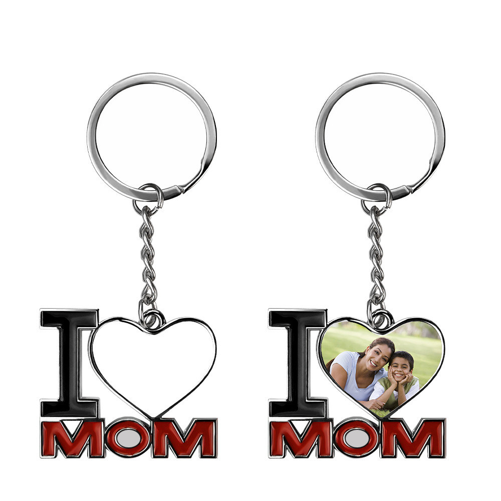 Blank Sublimation Keychain With Metal Insert Custom Keyring For Sublimation Printing