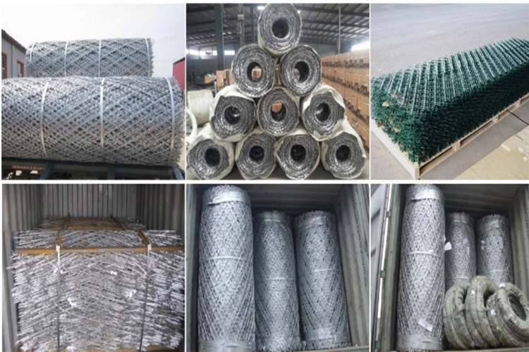Hot Dip Galvanized Concertina Razor Bladed Barbed Wire Mesh Fences For Market