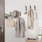 Convenient Wall Hooks for Hanging Clothes Heavy Duty Black Hangers 0.51*0.51*3