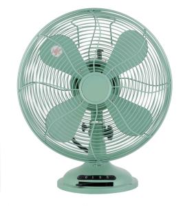 Quality 35W Green Antique Desk Fans Metal , 3 Speed Vintage Style Table Top Fan wholesale