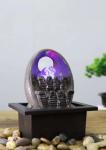 Contemporary Lighted Glass Ball Water Fountain
