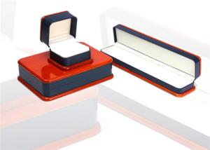 Quality Red &amp; Black Plastic Jewelry Box Recyclable Dustproof Full Color Offset Printing wholesale