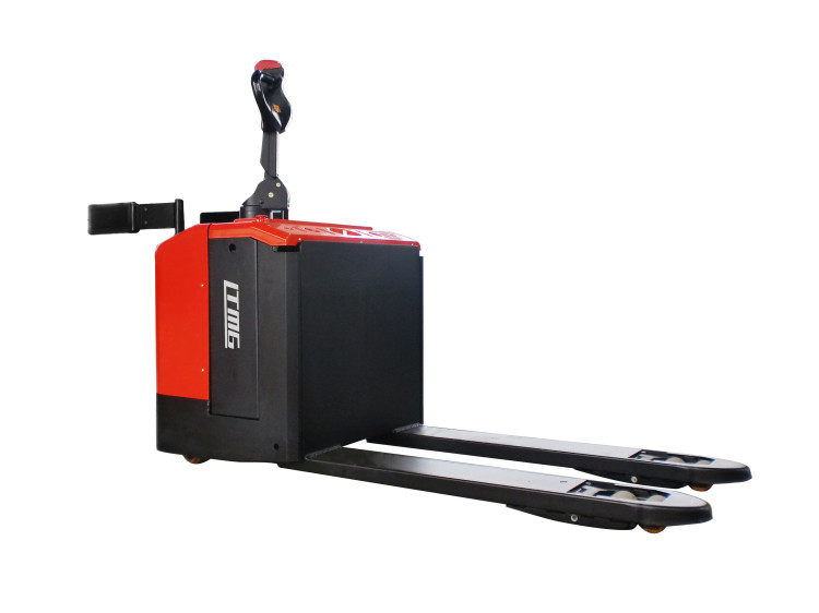 Yellow 2.5 Ton Full Electric Pallet Truck , Electric Walkie Pallet Jack Machine