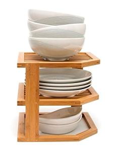 Quality beautiful totally small modern kitchen sink wooden bamboo dish rack wholesale
