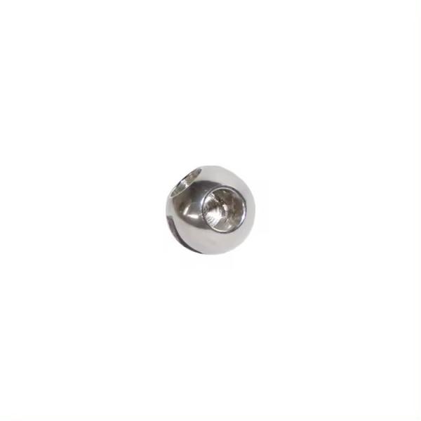 DN150-DN300 Stainless Steel Silver Three Way Ball Valve with High Temperature