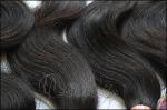 6A+ Remy Virgin Human Hair Extensions Natural Black Body Wave