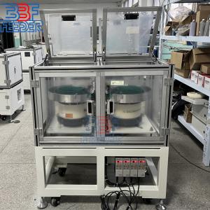 Quality Lower Noise Bowl Feeder Machine Dust Cover Double Feeding Vibratory Parts Feeder wholesale