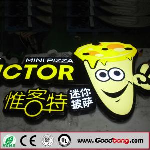 Quality Outdoor Brand Acrylic / Resin Lighted Led Advertising Banner Sign wholesale