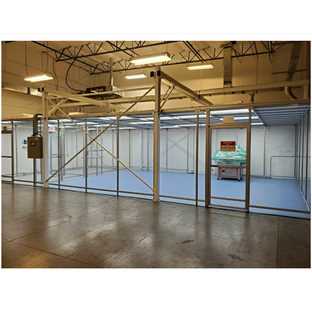 EPOXY Floor Modular Clean Room , Class 100 50Hz Portable Softwall Cleanrooms