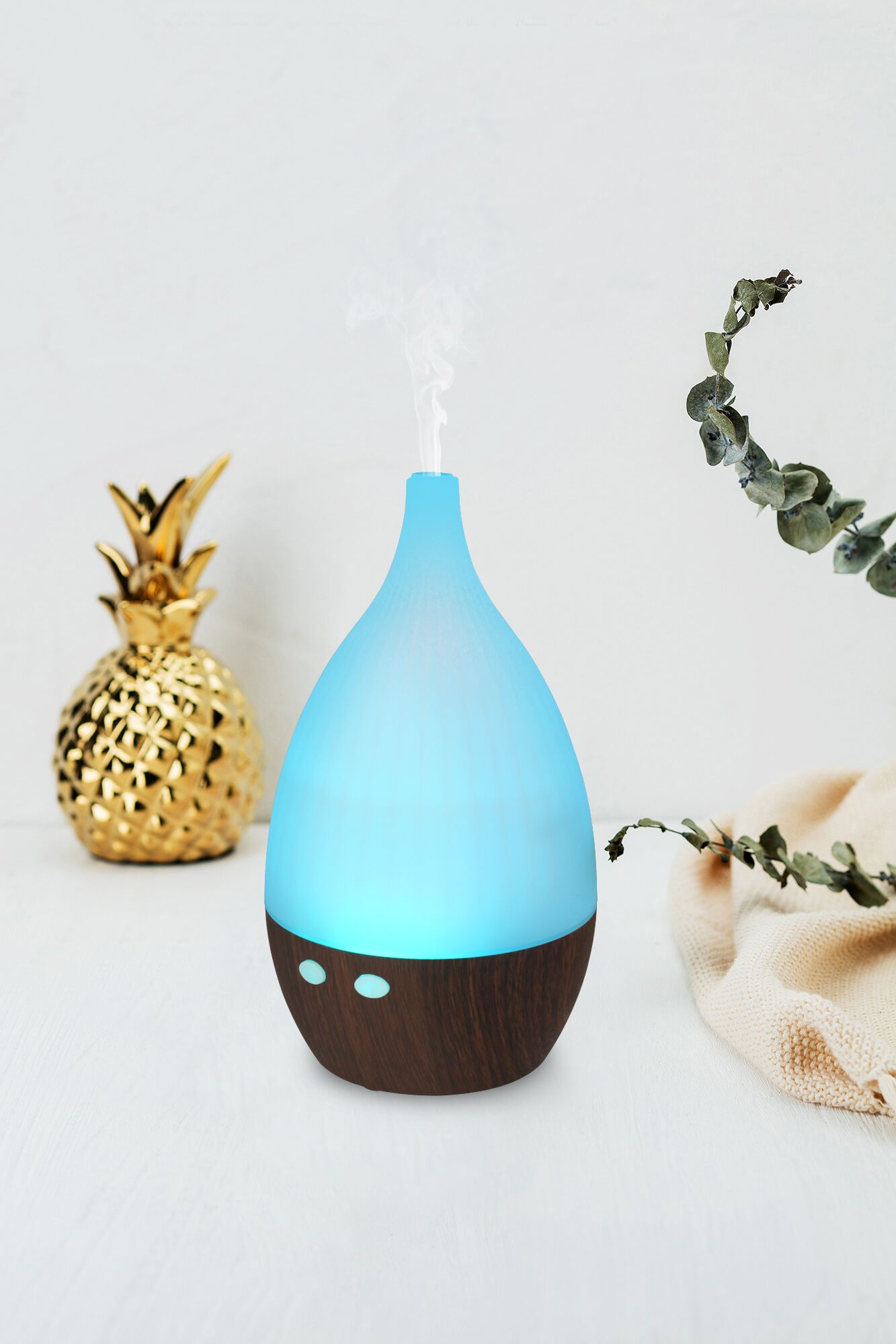 Essential Oil Mini Aroma Ultrasonic Cool Mist Humidifier With Led Light