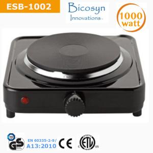 Quality 1000 Watt Single Buffet Burner Electric Hot Plate, Black, UL, Camping,School,Outdoor Stove wholesale