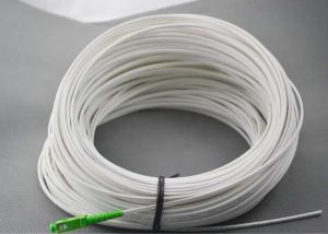 Quality SC / APC White Outdoor Fiber Patch Cord , FTTH Drop Cable Self Support wholesale