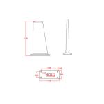 1424-1444MHz Blade Antenna Aircraft Blade Antenna