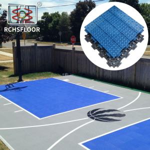 Quality 410g UV Resistant Sports Flooring Tiles Slip Resistant Polypropylene Floor Tiles wholesale