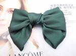 Satin Silk Hair Accessories Clips Butterfly Big Hair Bow Clips Girls 21cmx13cm