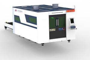 Quality 50mm Enclosed 4000mm Laser Cutting Machine For Steel Plate wholesale