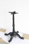 Restaurant Metal Banquet Table Leg Black Color 24" Base Size Powder Coat Finish