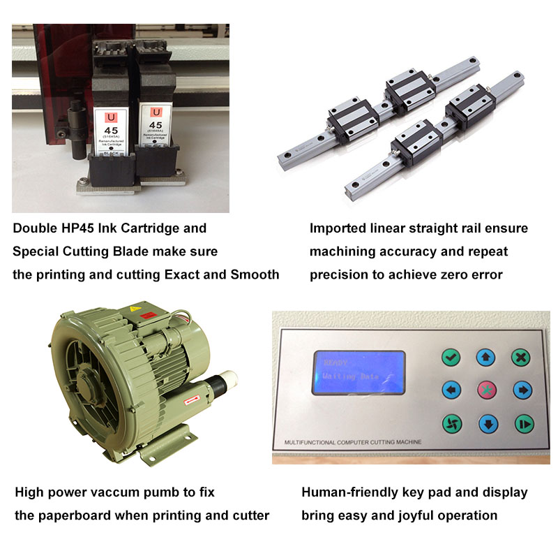 500W Garment Pattern Plotter Automatic Control 220 * 40 * 50Cm 84Kg