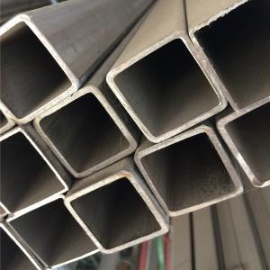 China Bright Polsihed Stainless Steel Square Pipe Tube 201 304 316L SS Tube ERW Welded 400# Grinding Polishing on sale