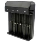 Intelligent Lithium 4 Slot Battery Charger , Electric 18650 4 Battery Charger