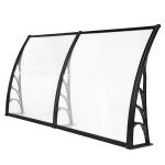 Retractable Polycarbonate Window Awnings Brown Board House Decoration