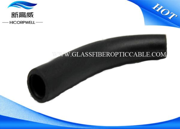 Black 45 Degree Angel Boot Fiber Quick Connector , LSZH / PVC Fiber Cable