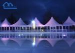 Waterproof White High Wind Resistant Transparent Pagoda Party High Peak Tents