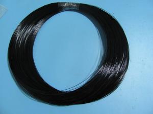 Quality Hook And Eye Black 4mm Plastic Coated Wire Rope Black Smooth Surface wholesale